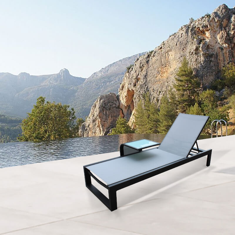 Proveedor de chaise lounge de aluminio para exteriores